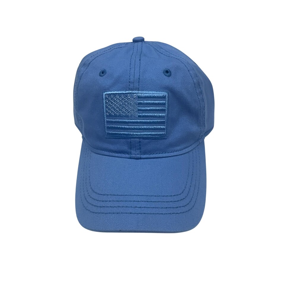 Academy Sports + Outdoors USA Flag Hat Mens One Size Blue Tonal Baseball Cap